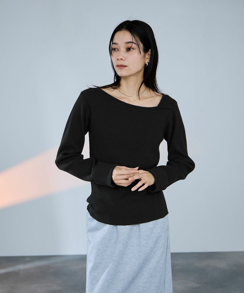 [期間限定knit]milli de l'air  コンフィーズ アシメニット レディース商品画像-1