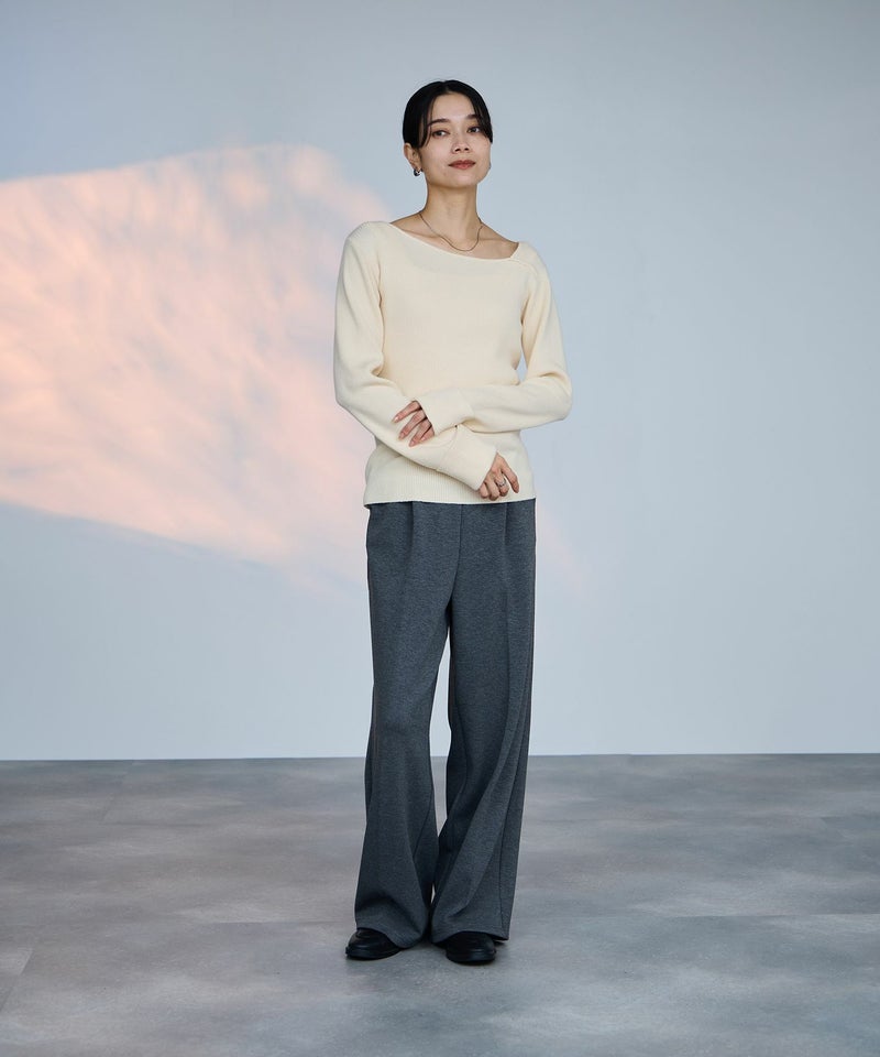 [期間限定knit]milli de l'air  コンフィーズ アシメニット レディース商品画像-9