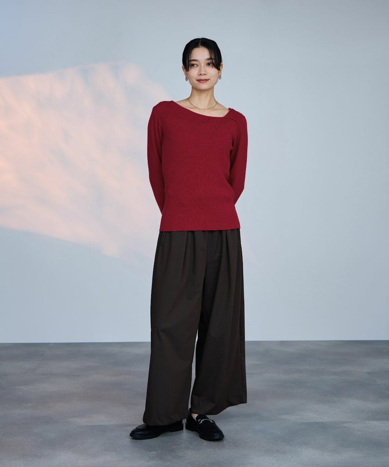 [期間限定knit]milli de l'air  コンフィーズ アシメニット レディース商品画像-12