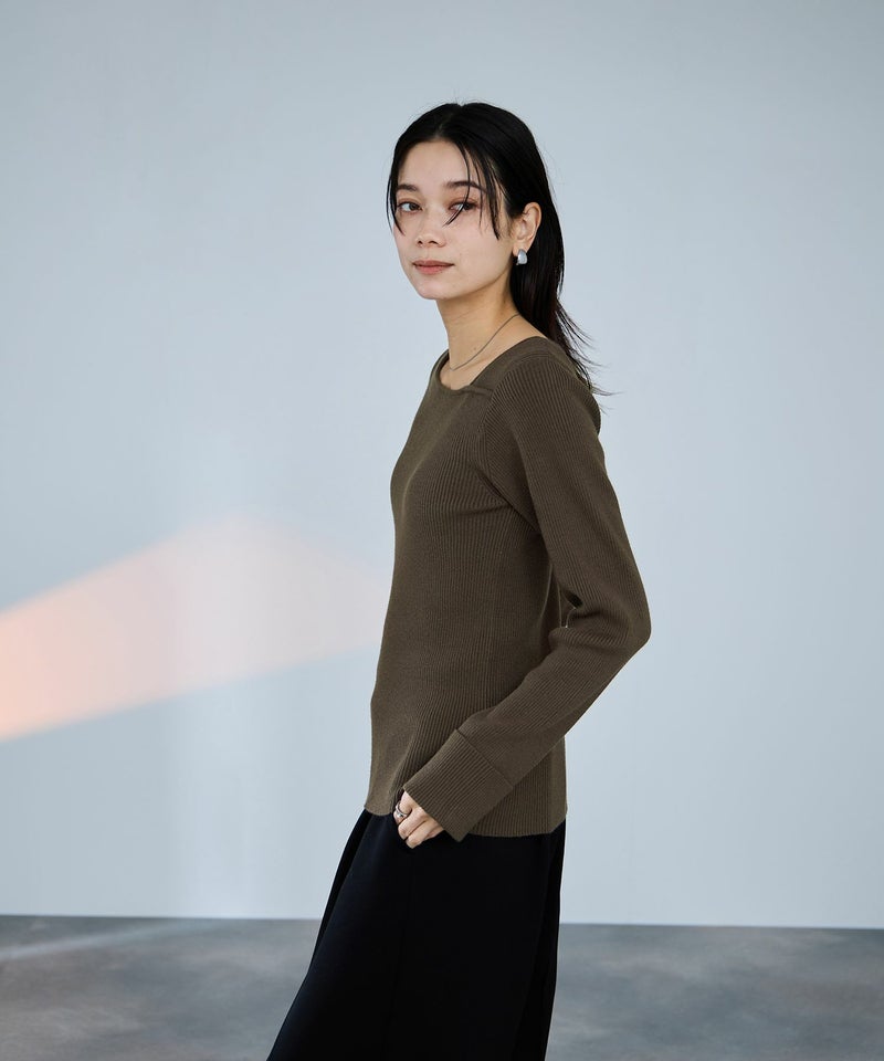 [期間限定knit]milli de l'air  コンフィーズ アシメニット レディース商品画像-14