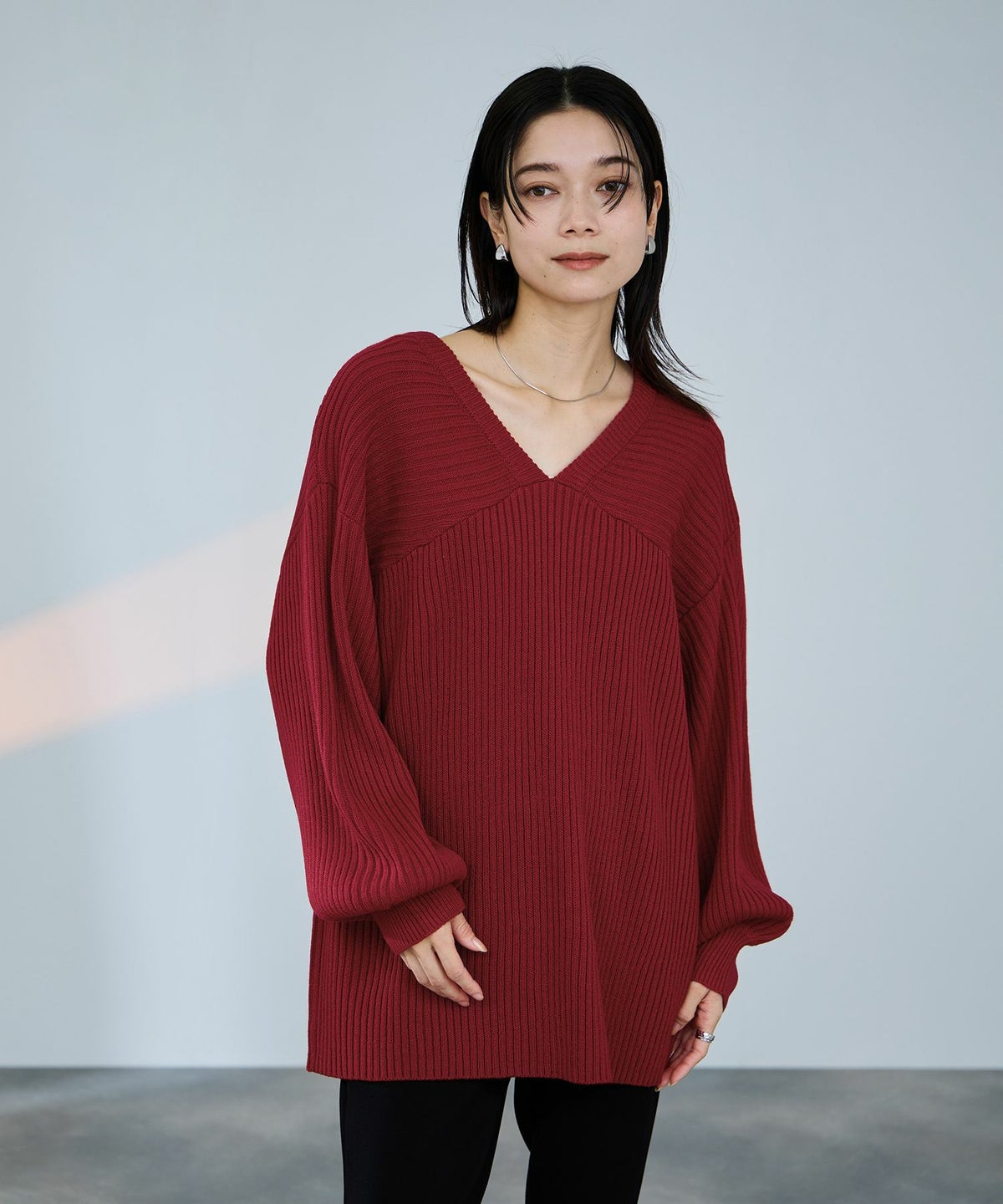 milli de l'air 前後2WAYバルキーニット レディース