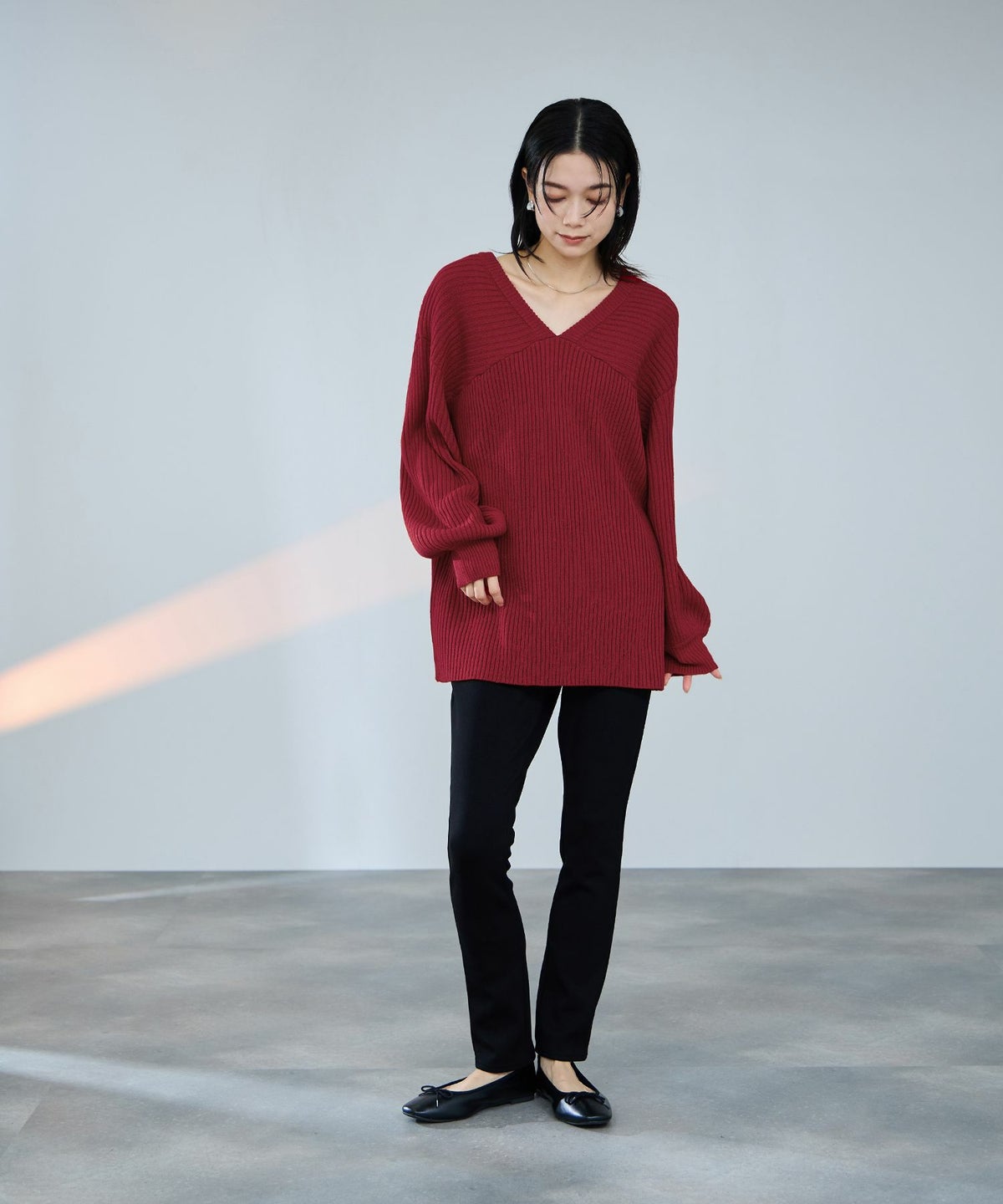 milli de l'air 前後2WAYバルキーニット レディース