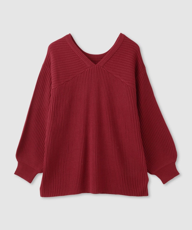 [期間限定knit]milli de l'air  前後2WAYバルキーニット レディース商品画像-20