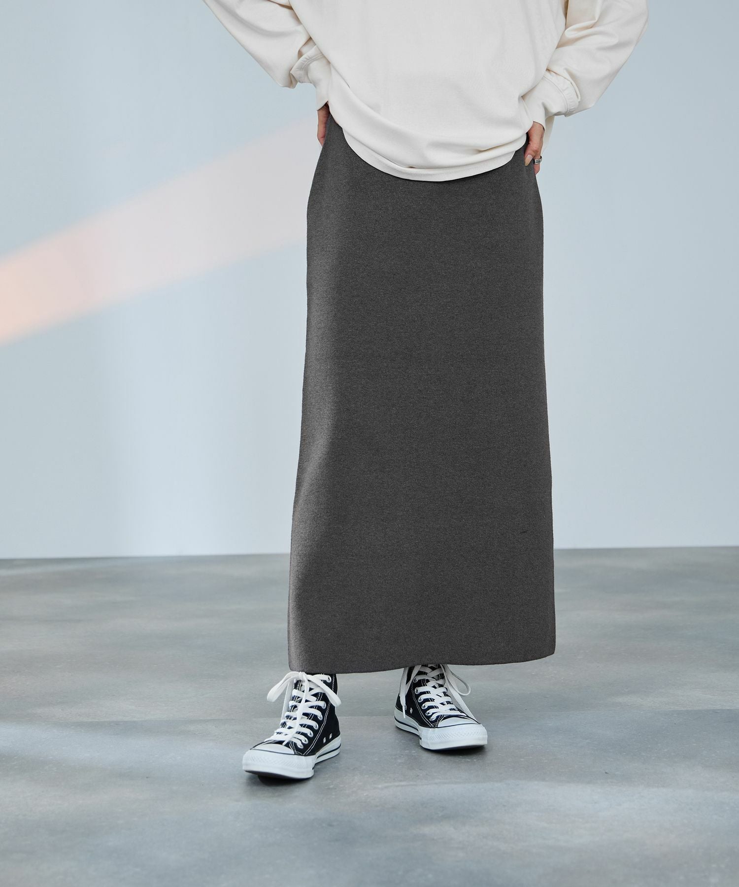 milli de l'air コンフィーズ ミラノリブナロースカート レディース