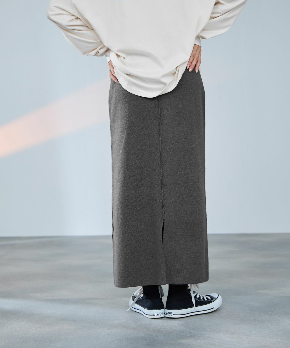 milli de l'air コンフィーズ ミラノリブナロースカート レディース