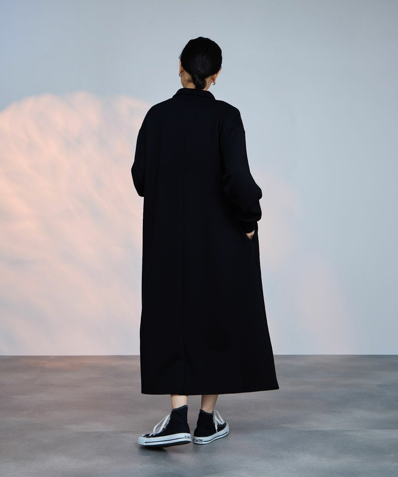 milli de l'air  パフィバック ダンボールニット ハーフジップワンピース レディース商品画像-6