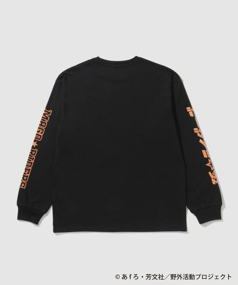 『ゆるキャン△ SEASON３』 袖プリント長袖Tシャツ ブラック メンズ商品画像-2