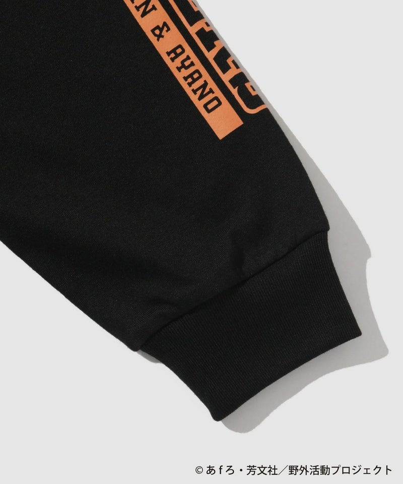 『ゆるキャン△ SEASON３』 袖プリント長袖Tシャツ ブラック メンズ商品画像-4