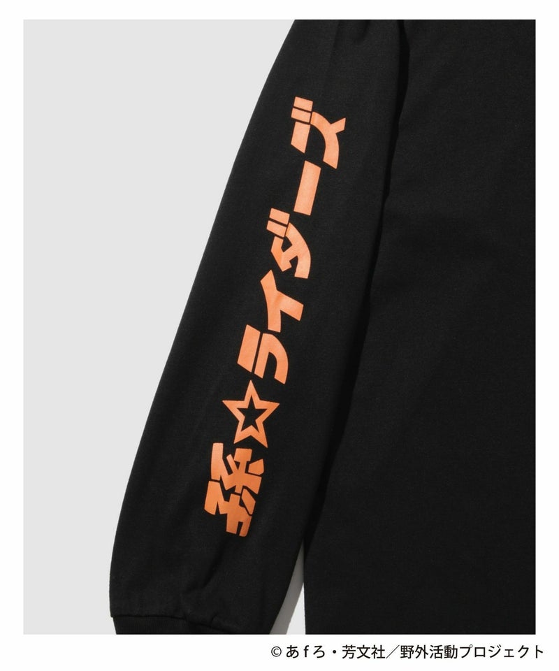 『ゆるキャン△ SEASON３』 袖プリント長袖Tシャツ ブラック メンズ商品画像-5