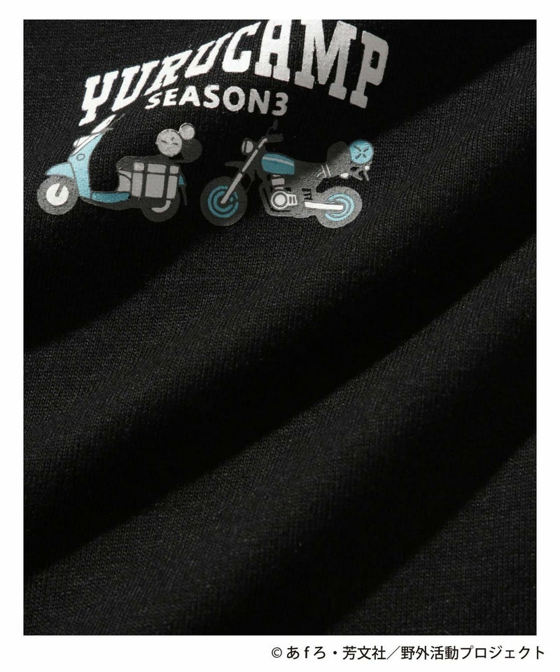 『ゆるキャン△ SEASON３』 袖プリント長袖Tシャツ ブラック メンズ商品画像-8