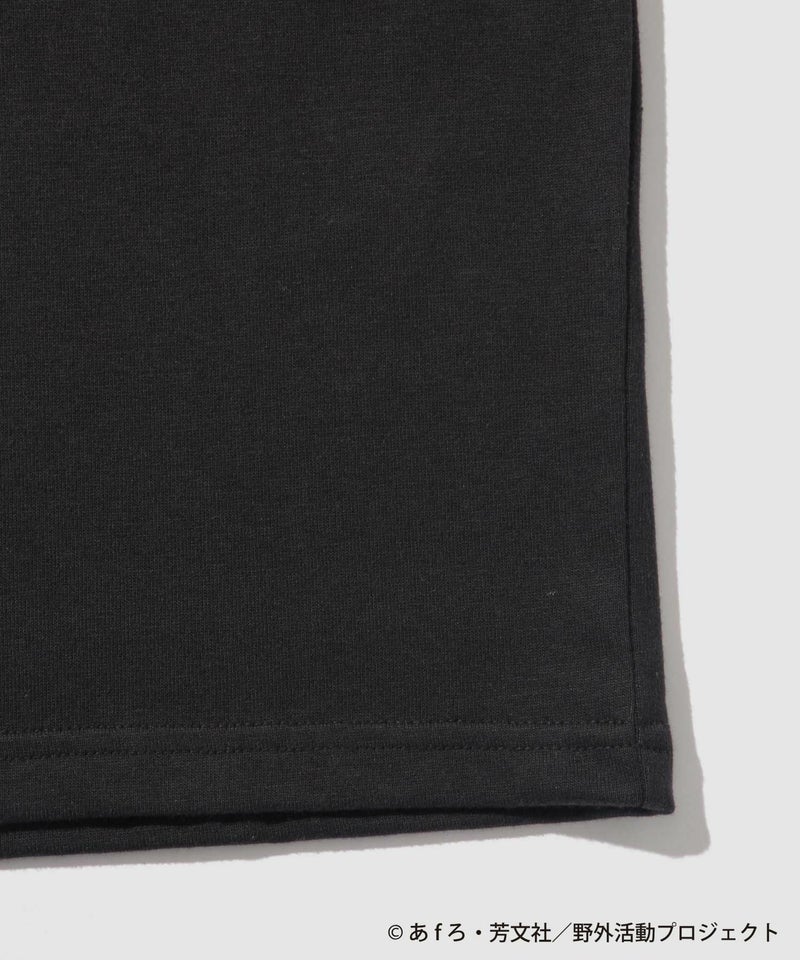 『ゆるキャン△ SEASON3』 バックプリントポケット付きTシャツ ブラック メンズ メール便 対応商品商品画像-5