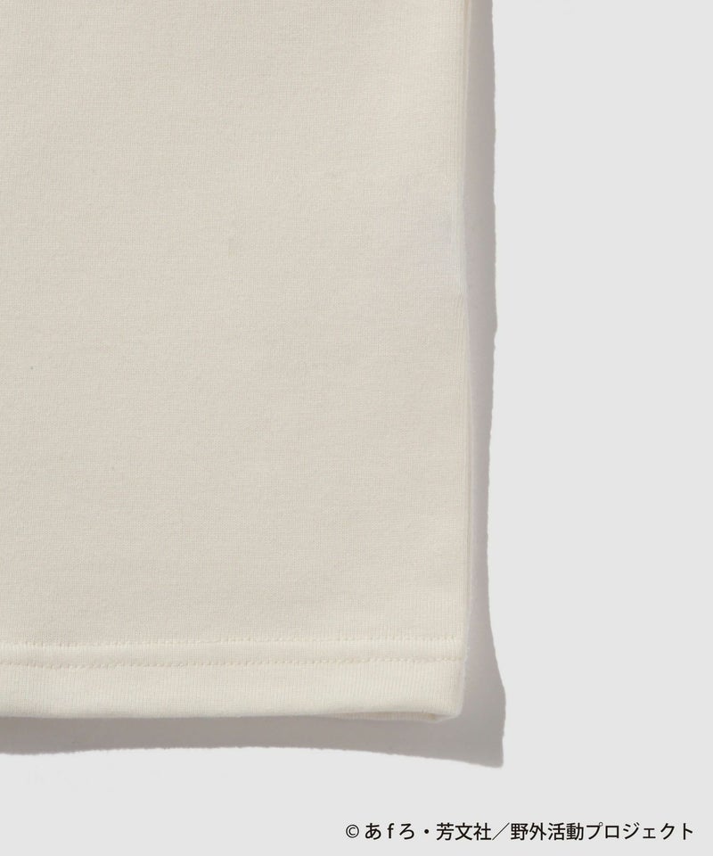 『ゆるキャン△ SEASON3』 バックプリントポケット付きTシャツ ホワイト メンズ メール便 対応商品商品画像-6