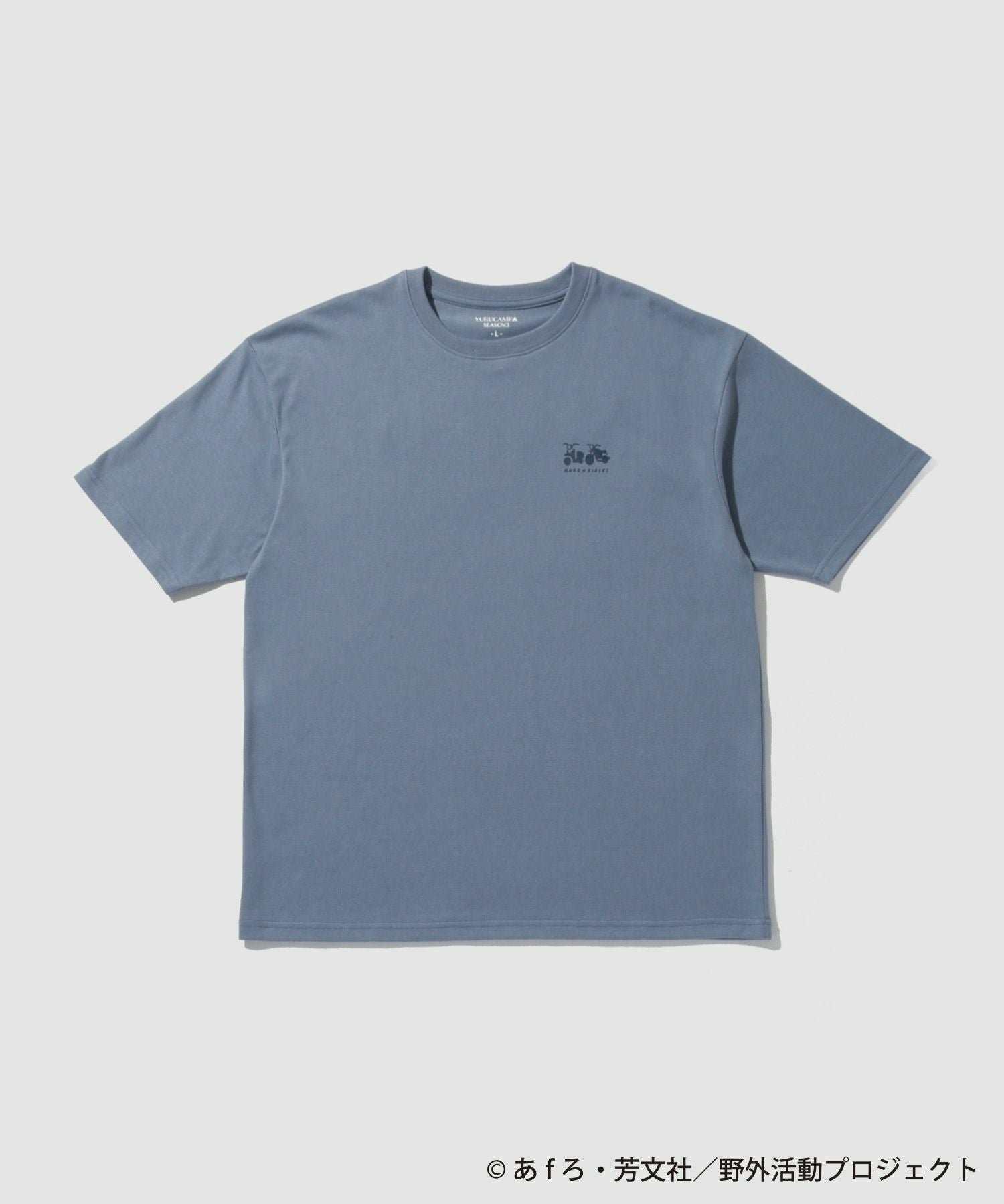 ゆるキャン△ SEASON3』 バックプリントTシャツ ブルー メンズ