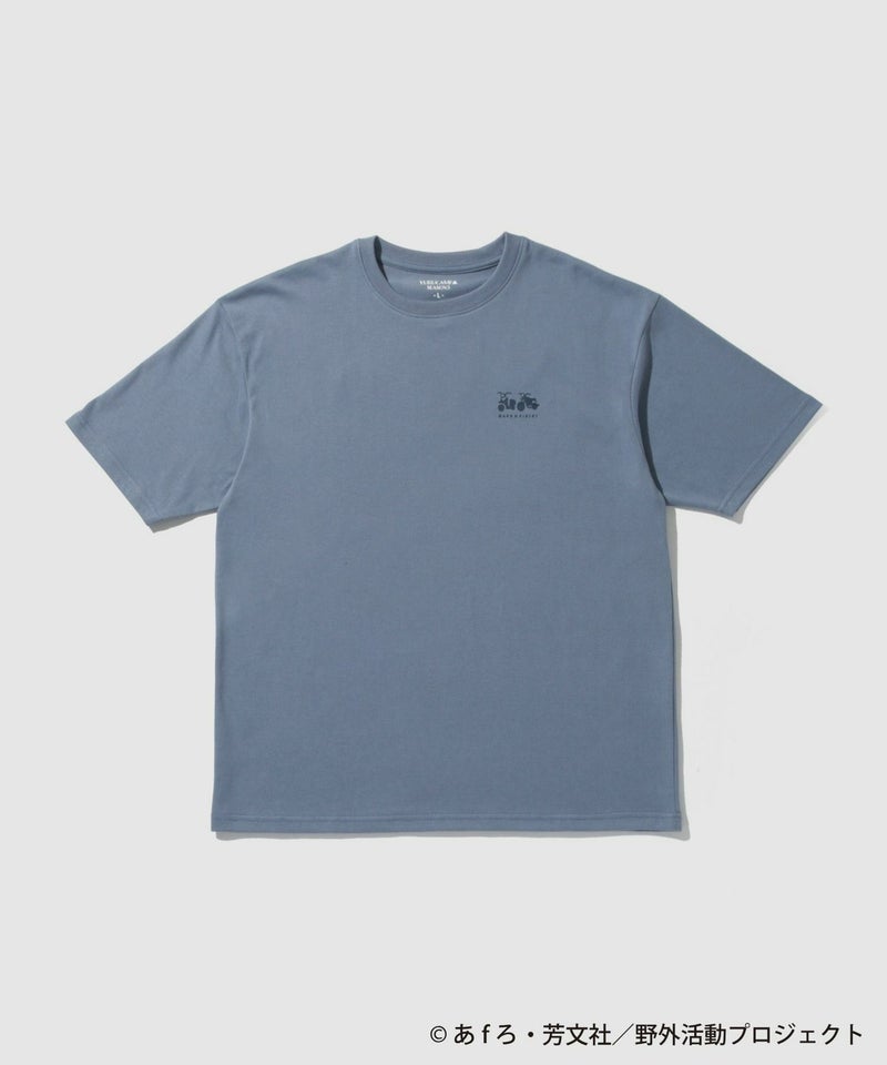 『ゆるキャン△ SEASON３』 バックプリントTシャツ ブルー メンズ メール便 対応商品商品画像-2