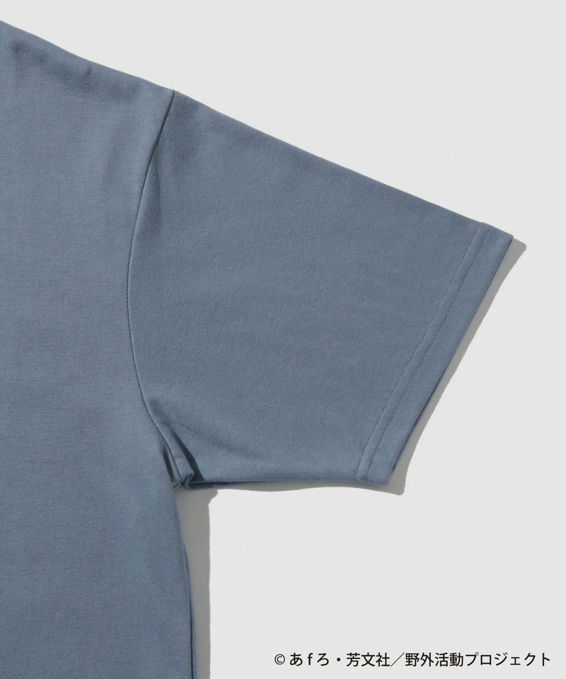 『ゆるキャン△ SEASON3』 バックプリントTシャツ ブルー メンズ メール便 対応商品商品画像-4