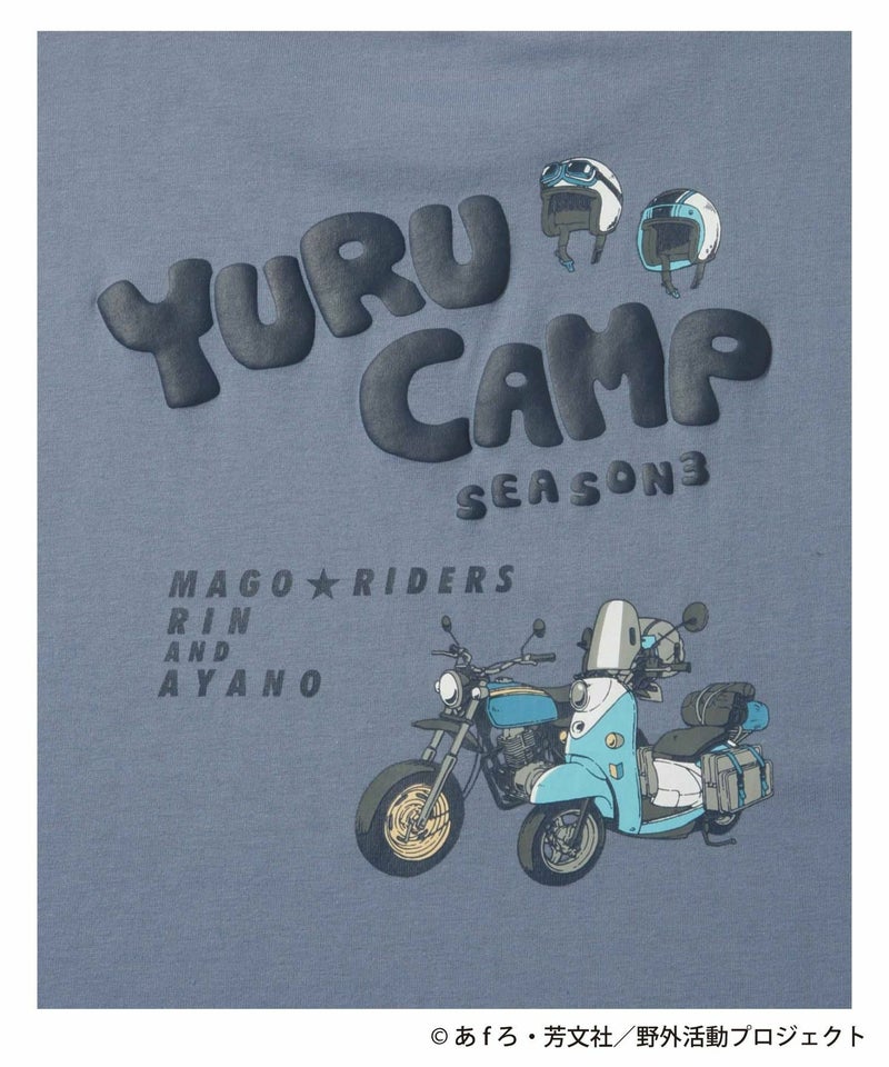 『ゆるキャン△ SEASON３』 バックプリントTシャツ ブルー メンズ メール便 対応商品商品画像-6