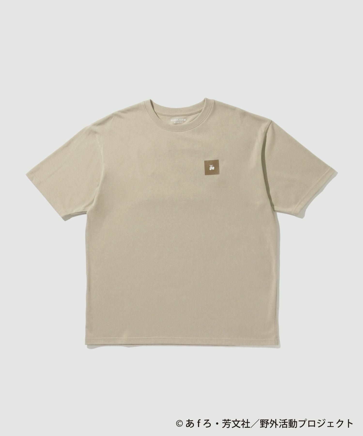ゆるキャン△ SEASON3』 バックプリントTシャツ ベージュ メンズ