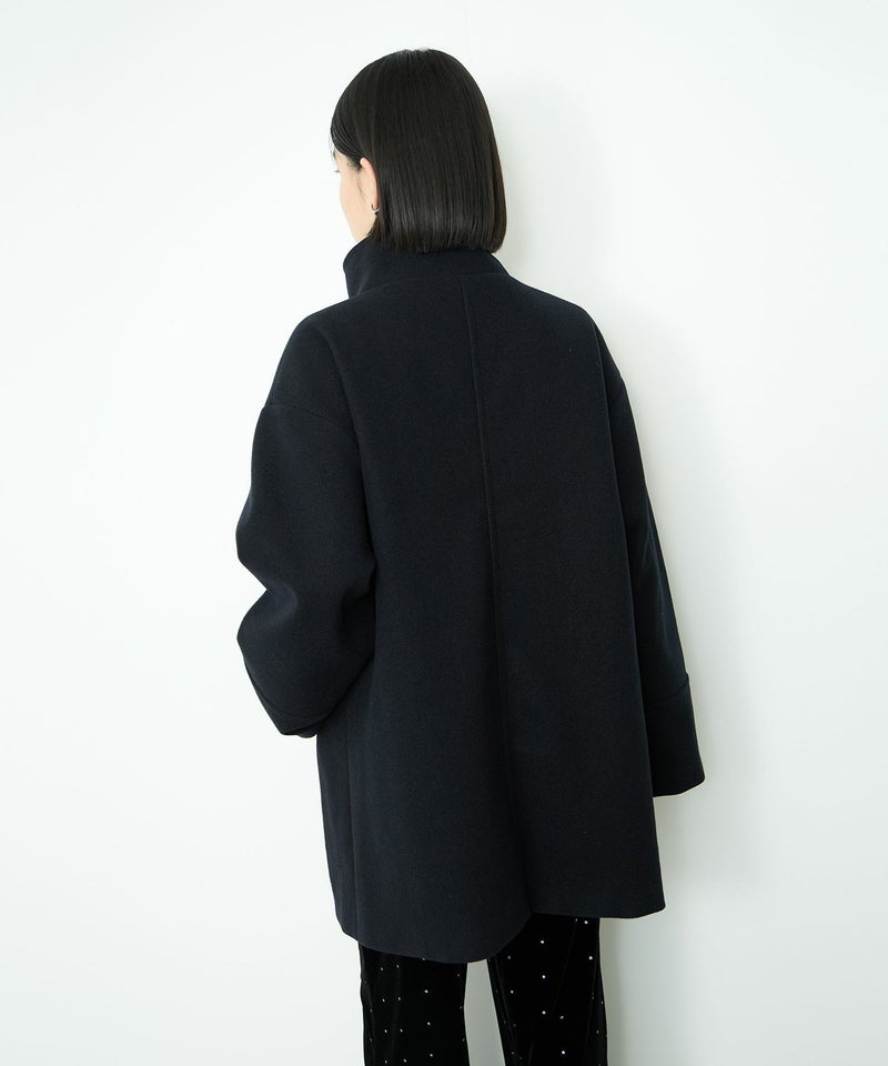 [値下げ]Idnes  スタンドカラーミドルコート レディース商品画像-7