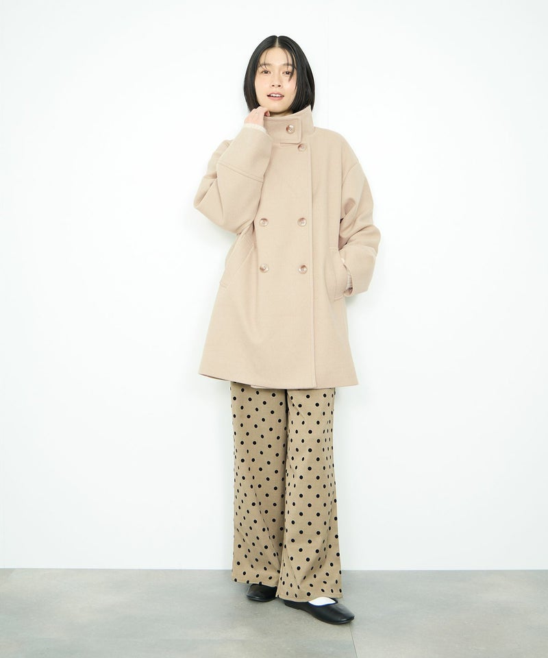 [値下げ]Idnes  スタンドカラーミドルコート レディース商品画像-15