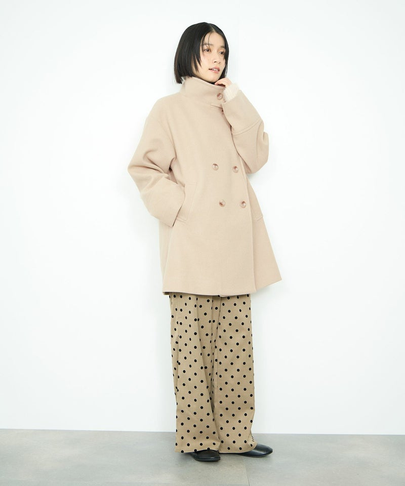 Idnes スタンドカラーミドルコート レディース商品画像-16