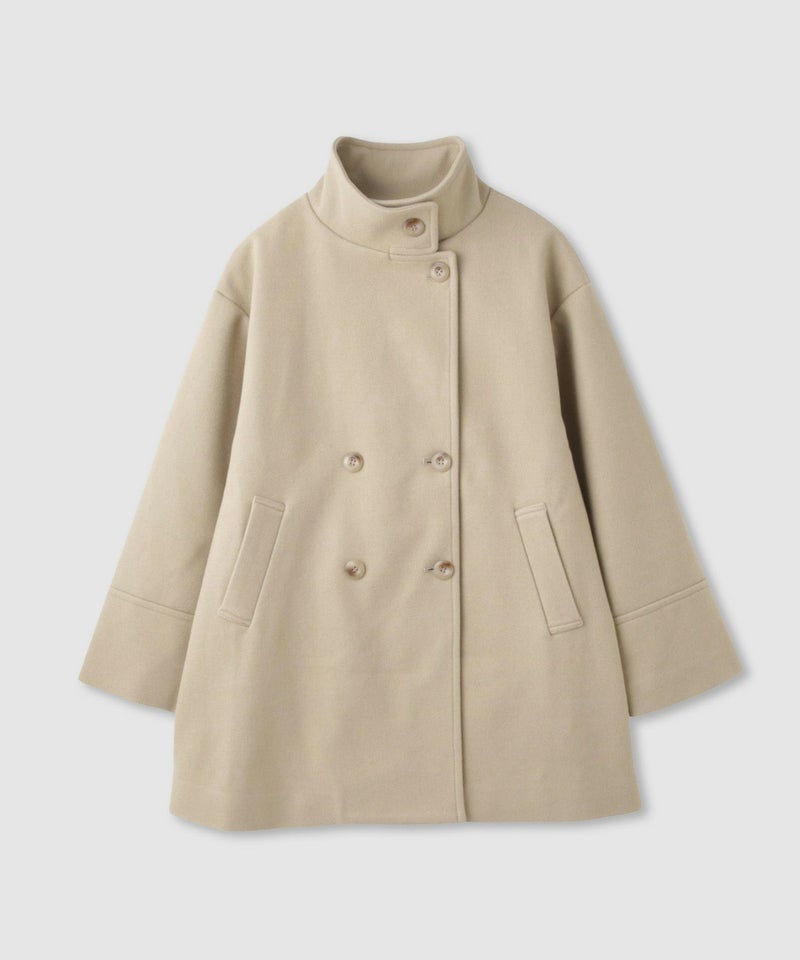 Idnes スタンドカラーミドルコート レディース商品画像-19