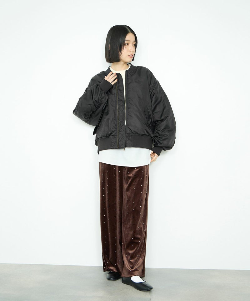 [値下げ]Idnes  中綿MA-1タイプジャケット レディース商品画像-10