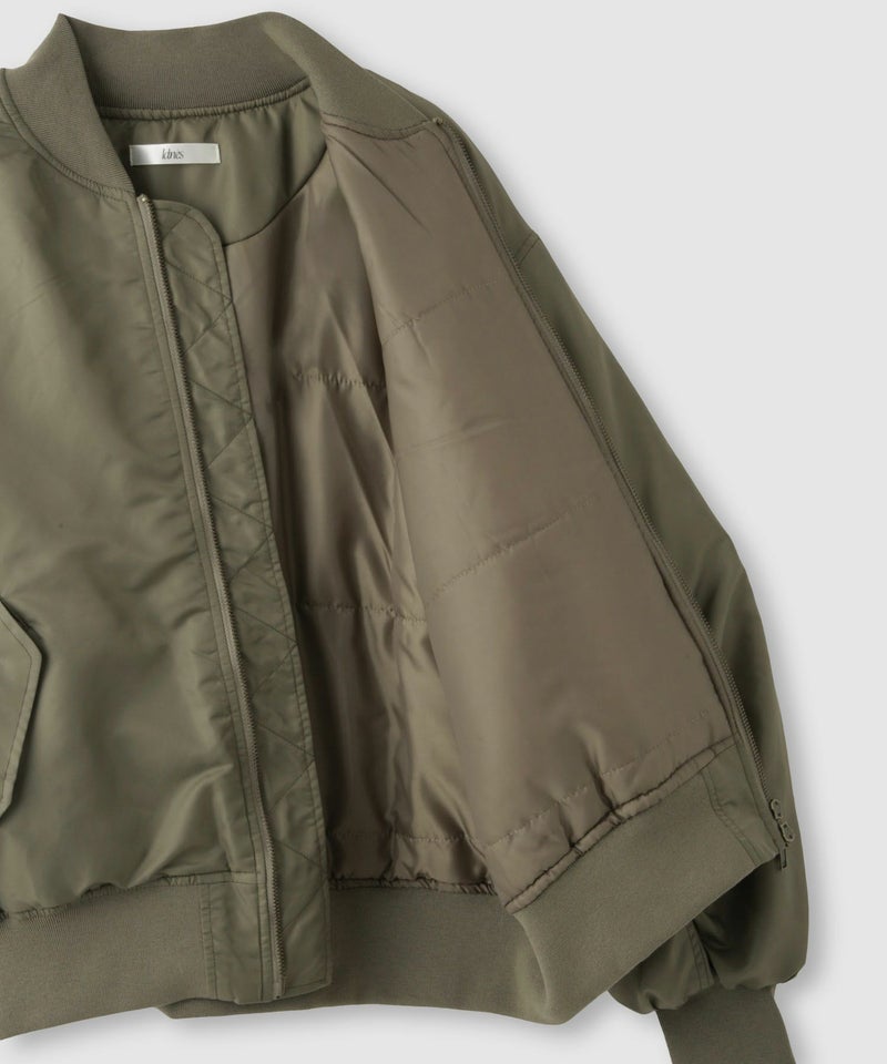 Idnes 中綿MA-1タイプジャケット レディース商品画像-17