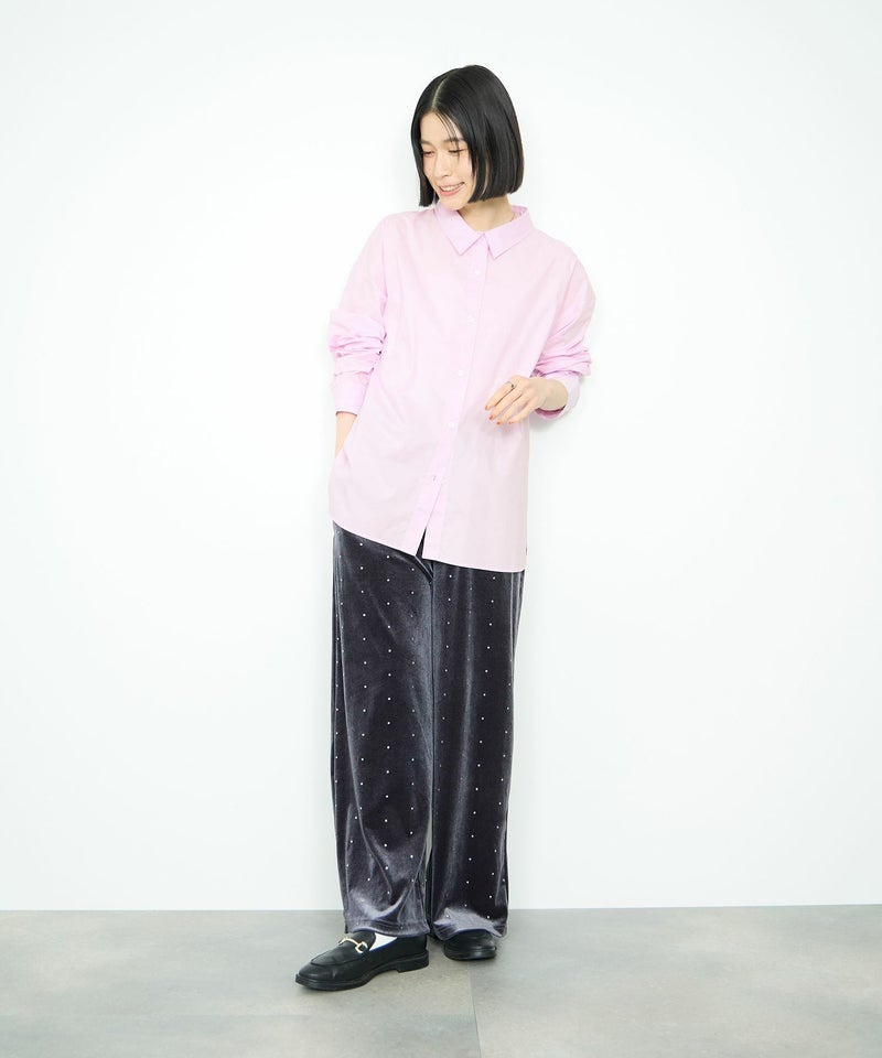 Idnes レギュラーカラーオーバーサイズシャツ レディース商品画像-7