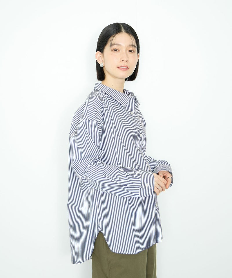 Idnes レギュラーカラーオーバーサイズシャツ レディース商品画像-12