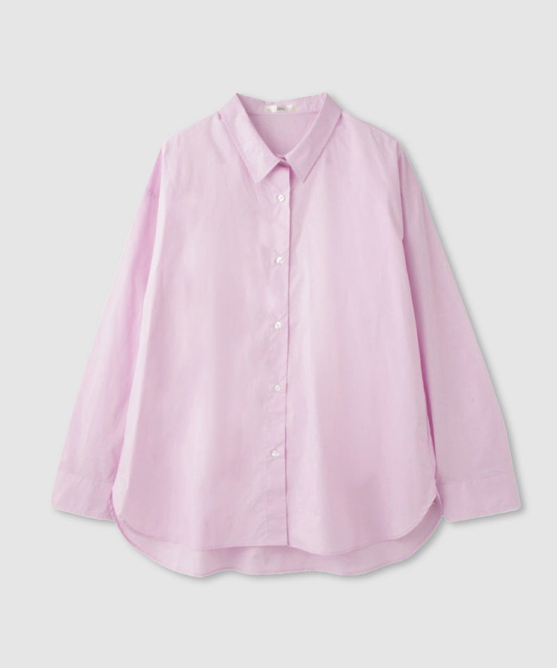 Idnes レギュラーカラーオーバーサイズシャツ レディース商品画像-15