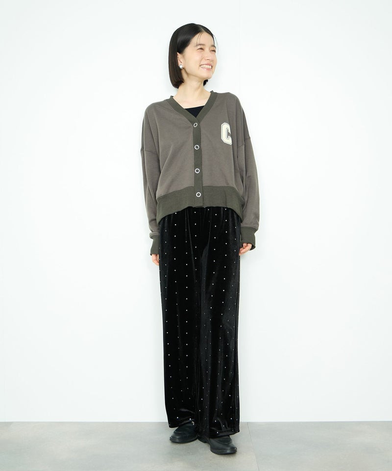 Idnes  ロゴスウェットカーディガン レディース商品画像-10