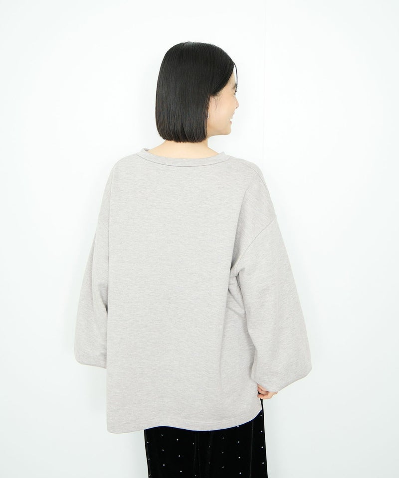 Idnes  スウェットVネックプルオーバー レディース商品画像-5