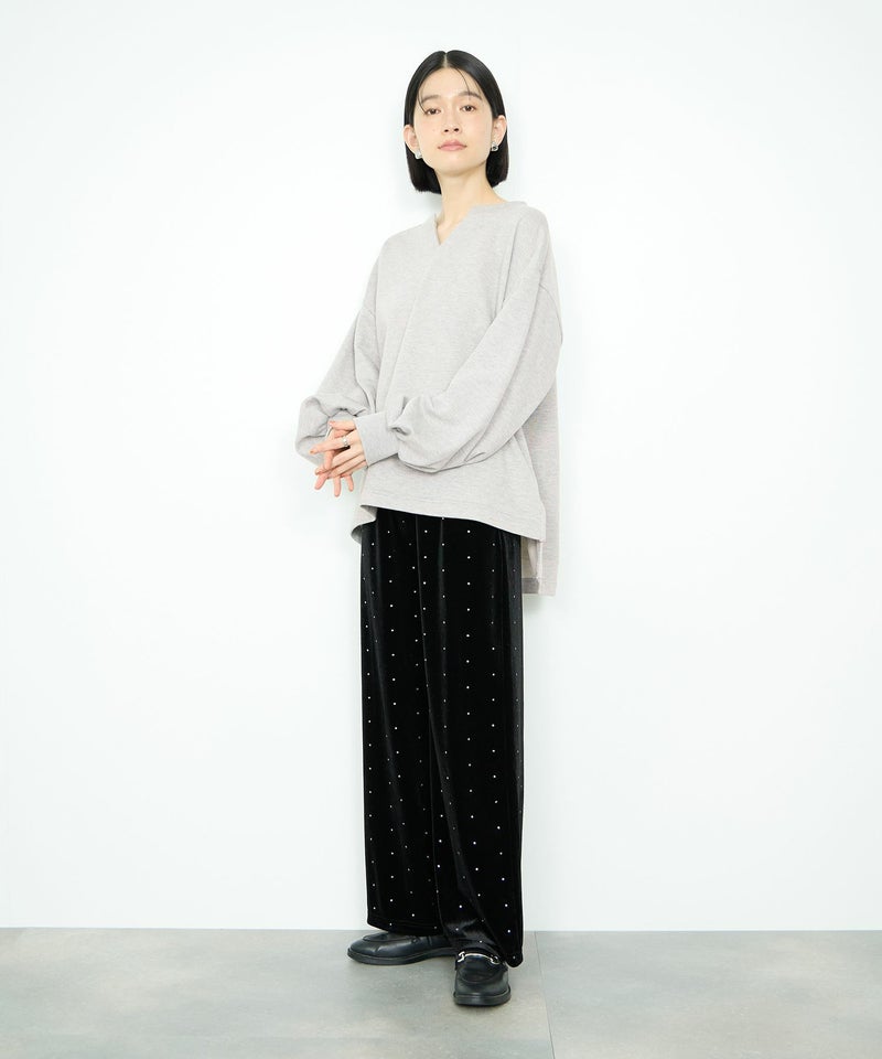 Idnes  スウェットVネックプルオーバー レディース商品画像-8