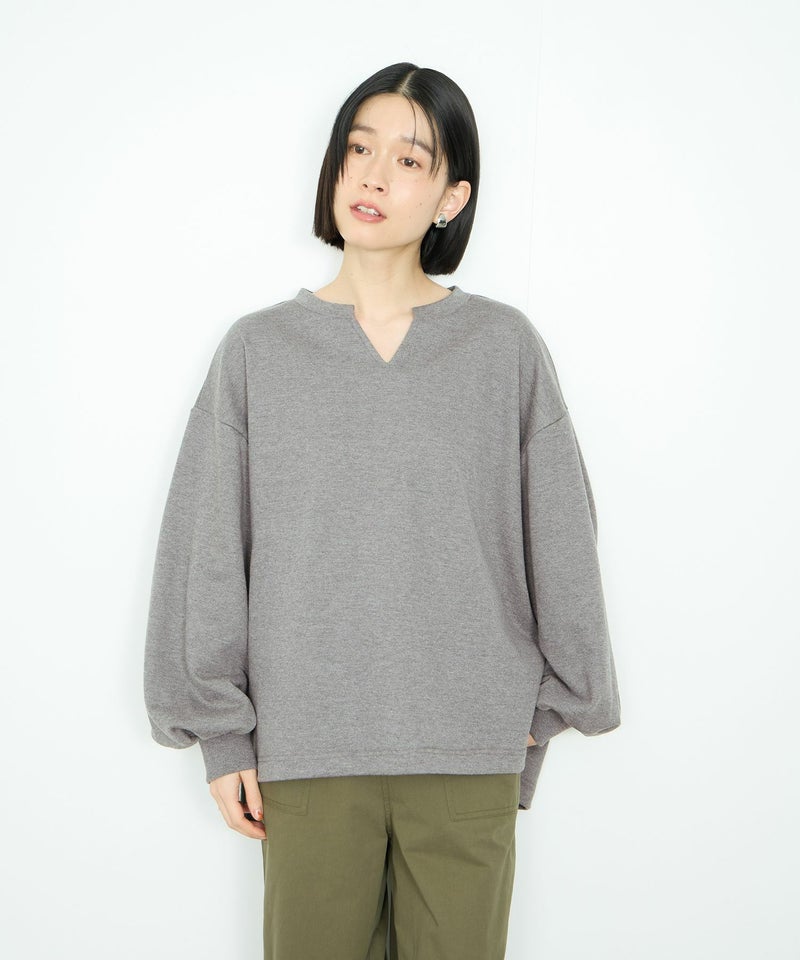Idnes  スウェットVネックプルオーバー レディース商品画像-9