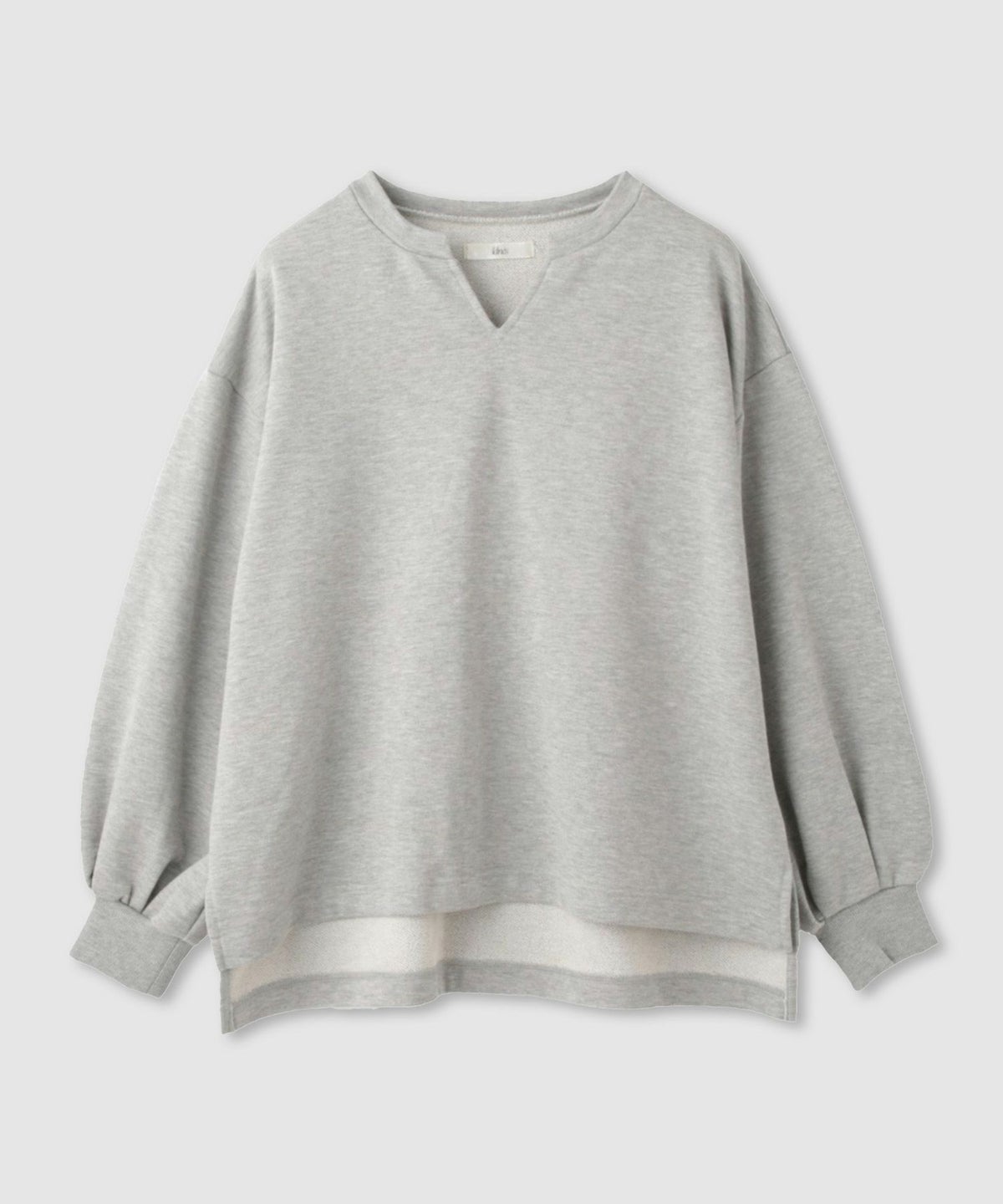  Idnes スウェットVネックプルオーバー レディース