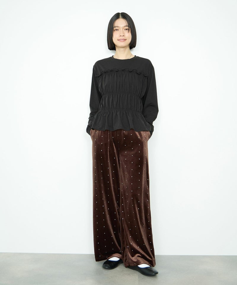 Idnes シャーリングギャザープルオーバー レディース メール便 対応商品商品画像-11