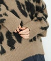 [期間限定knit]Idnes  レオパードニットプルオーバー レディース商品サムネイル-6