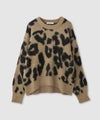 Idnes レオパードニットプルオーバー レディース商品サムネイル-12