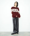 Idnes 雪柄シャギーニット レディース商品サムネイル-7