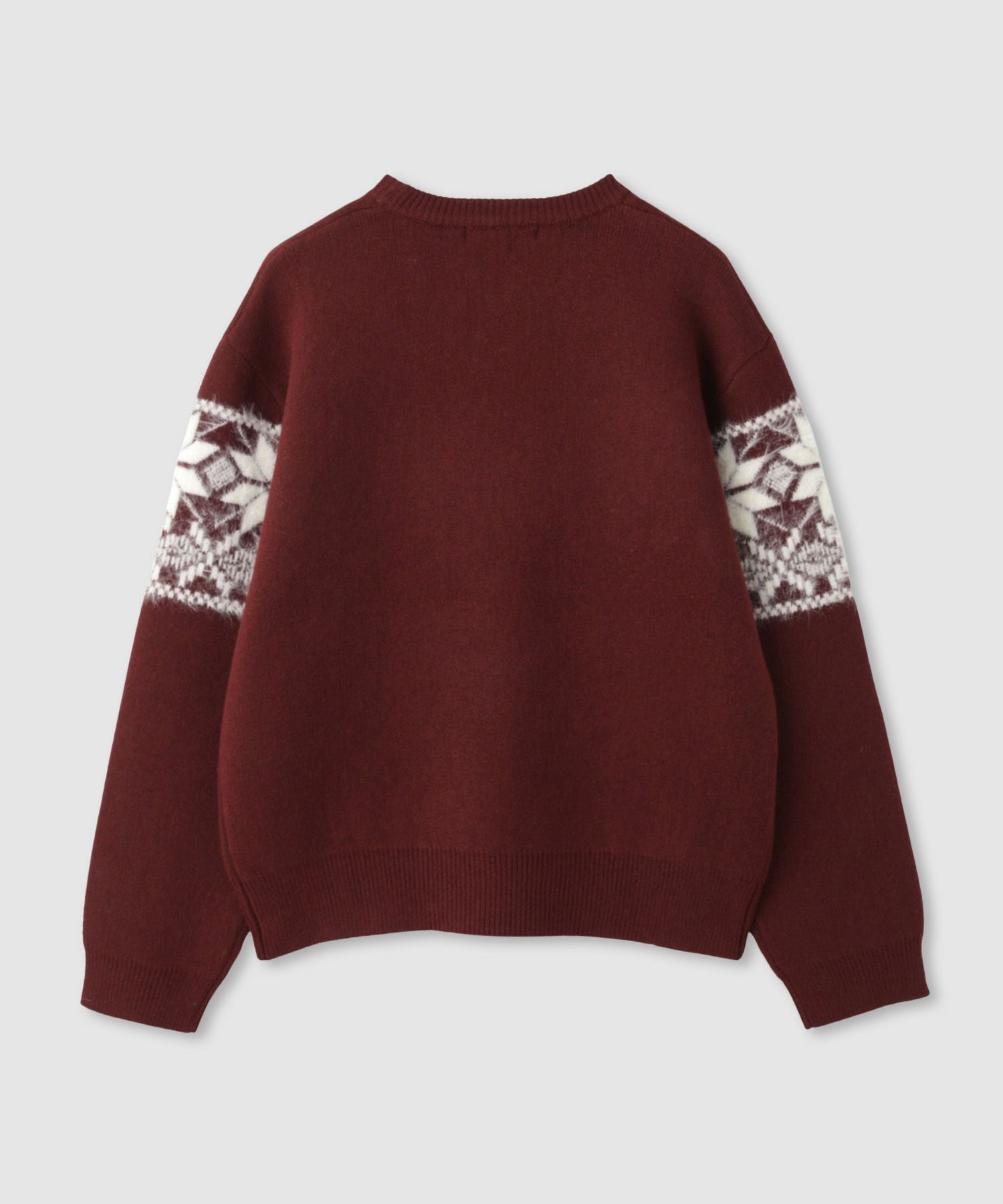 Idnes 雪柄シャギーニット レディース Idnes 雪柄シャギーニット レディース