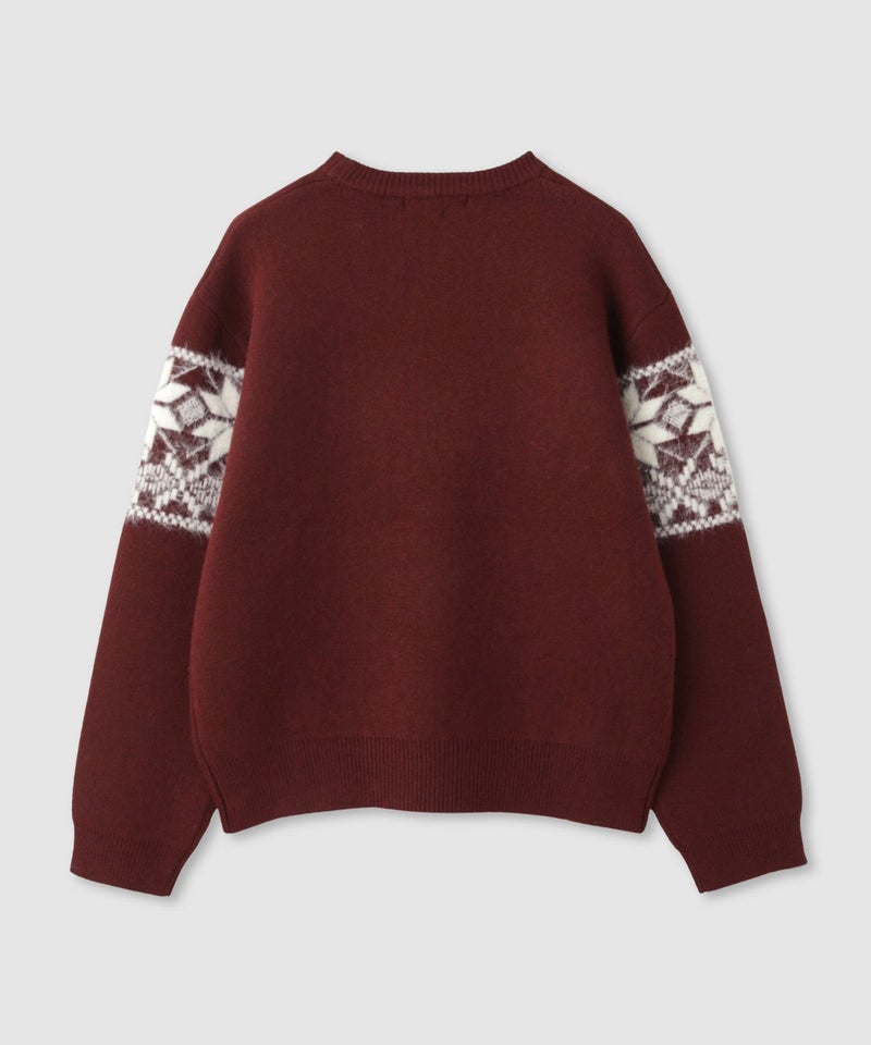 Idnes 雪柄シャギーニット レディース商品画像-18