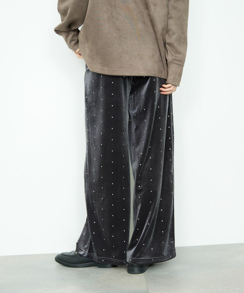 Idnes ベロアドットパンツ レディース商品画像-5