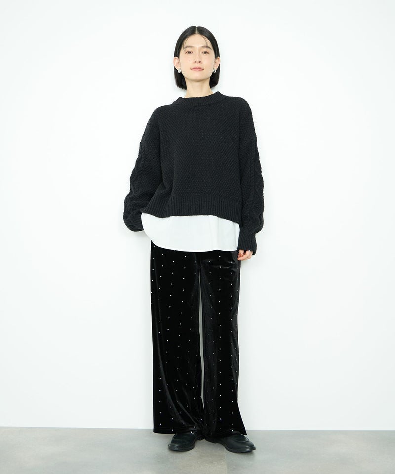 Idnes ベロアドットパンツ レディース商品画像-8