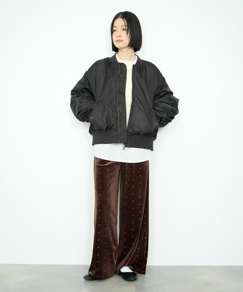 Idnes ベロアドットパンツ レディース商品画像-11