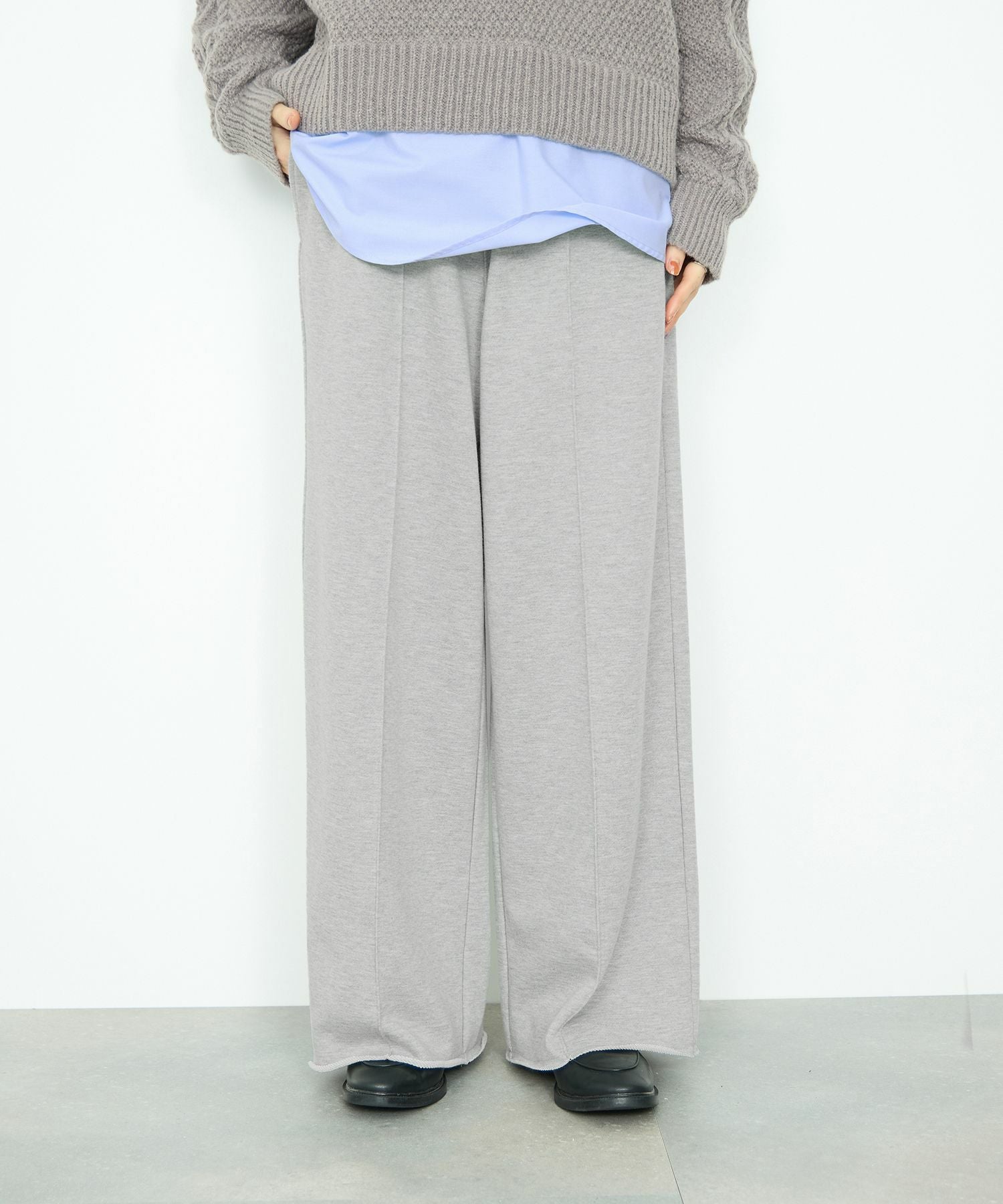 Idnes スウェットイージーパンツ レディース