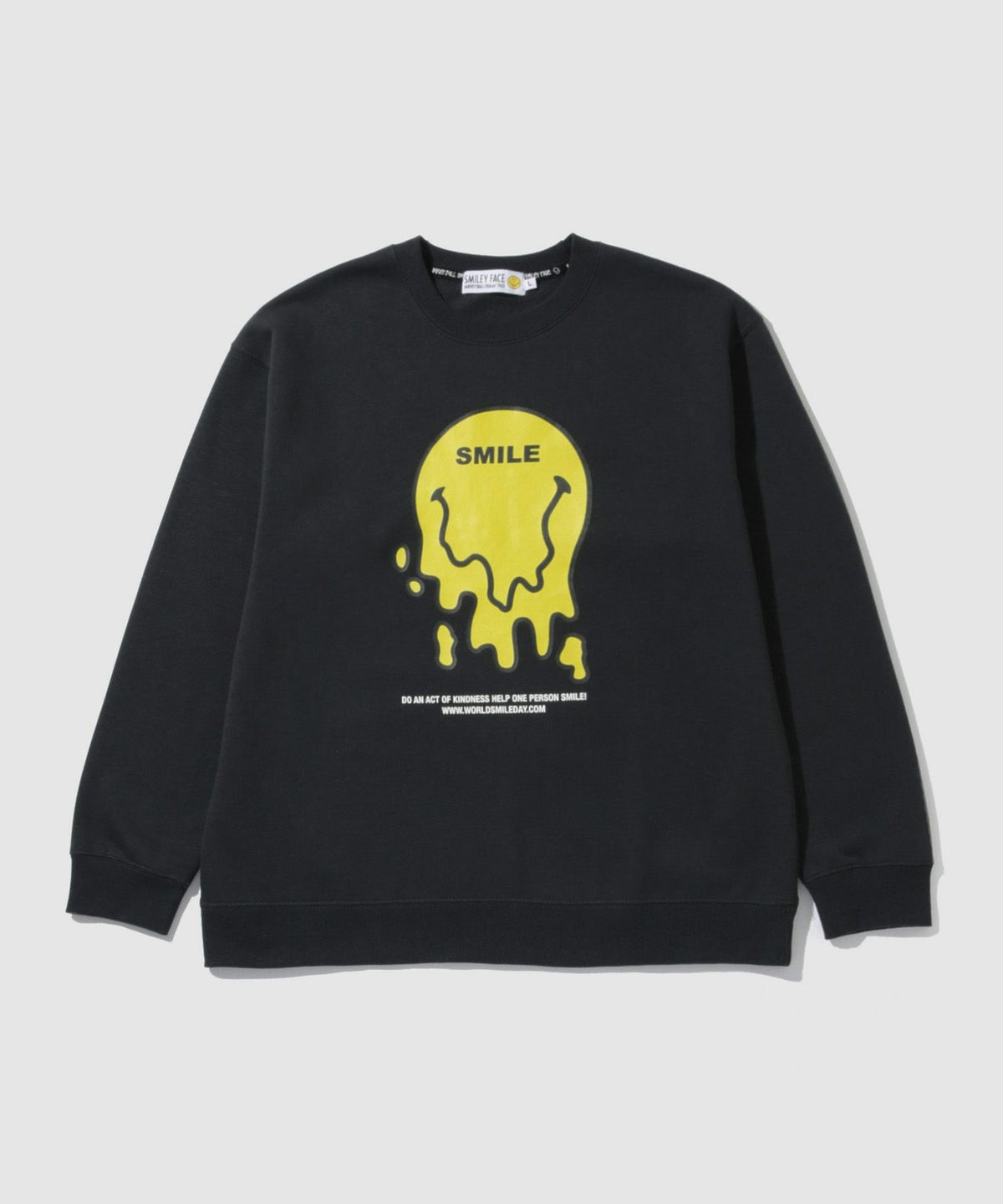 スマイリーフェイス プリントトレーナー メンズ