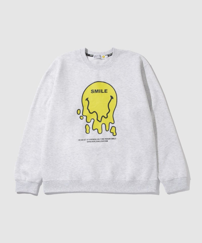 スマイリーフェイス プリントトレーナー メンズ商品画像-2