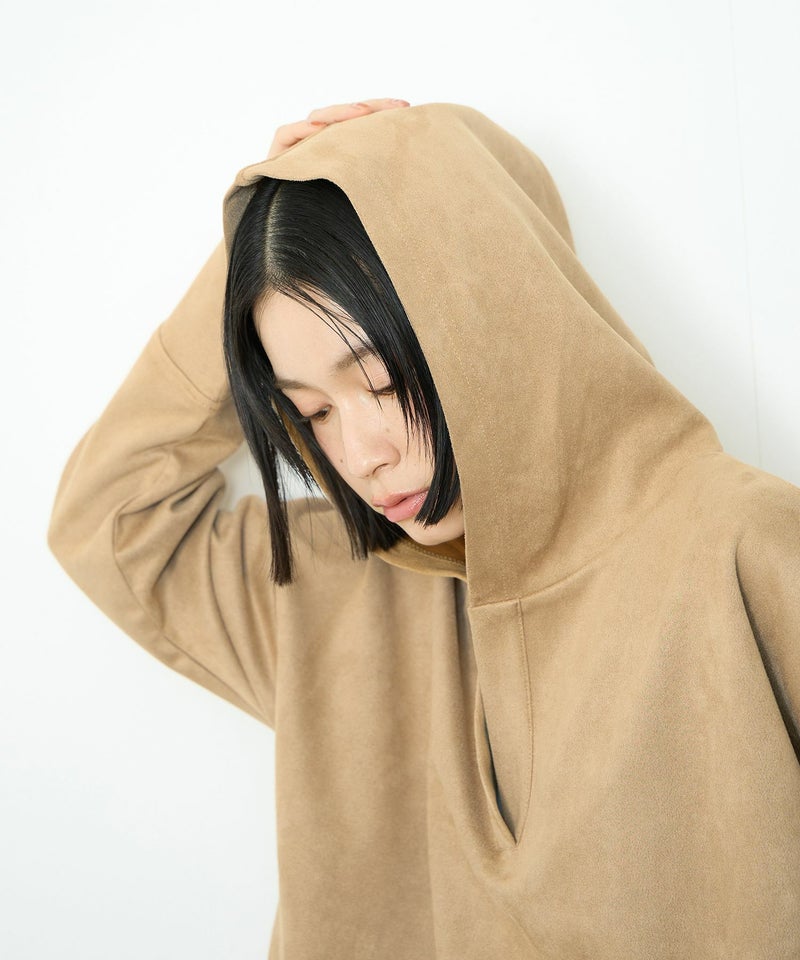 Idnes  スエードライク起毛パーカー レディース商品画像-10