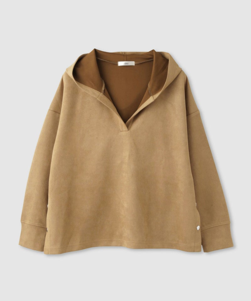 Idnes  スエードライク起毛パーカー レディース商品画像-19