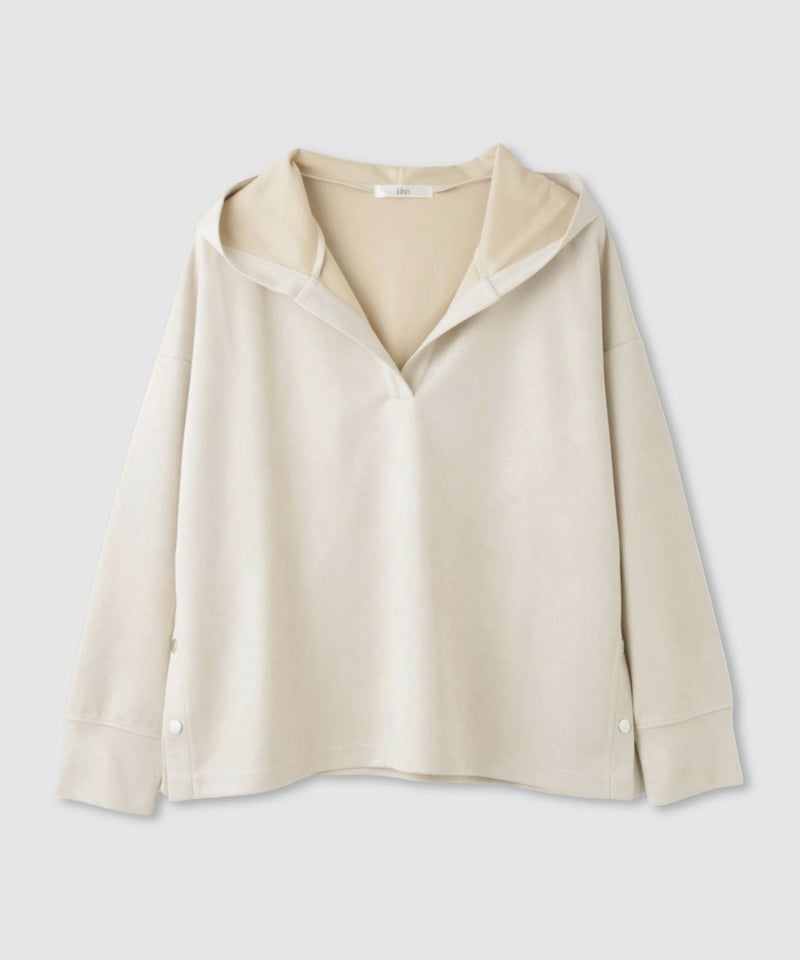 Idnes  スエードライク起毛パーカー レディース商品画像-20